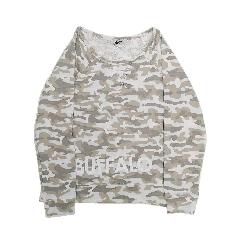 BUFFALO Cream Camo Luxurious Parker Sweatshirt