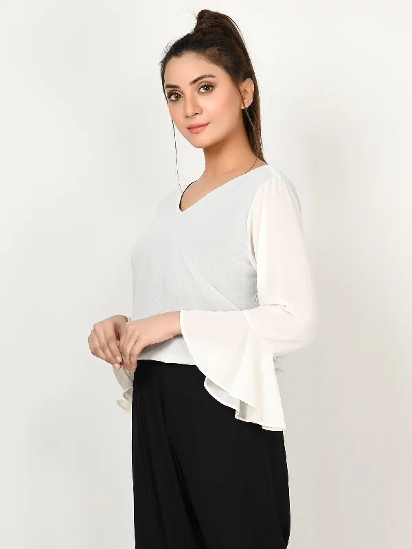 Solid Chiffon Top