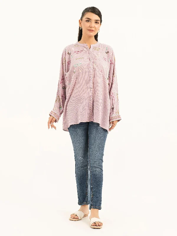 Embroidered Lawn Top