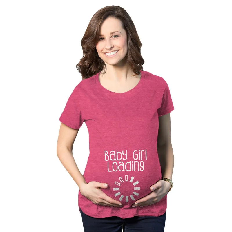 Baby Girl Loading Maternity T Shirt