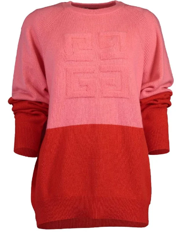 Bi-Color Crewneck Sweater