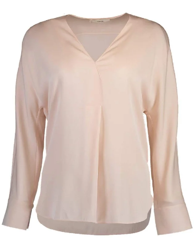 V-Neck Popover Blouse