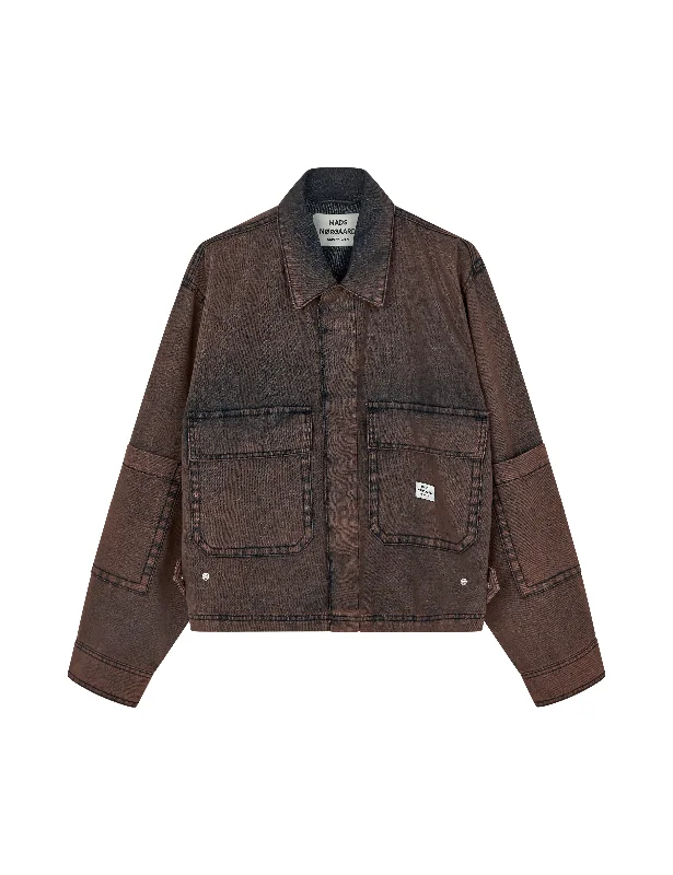 Soft Denim Soleil Jacket, Brown