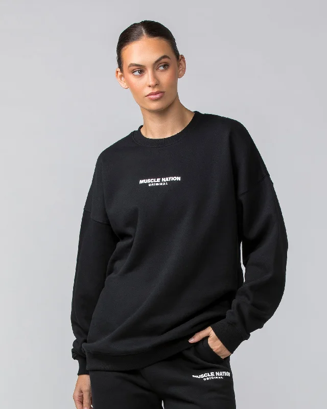 Weekend Oversized Pullover - Black