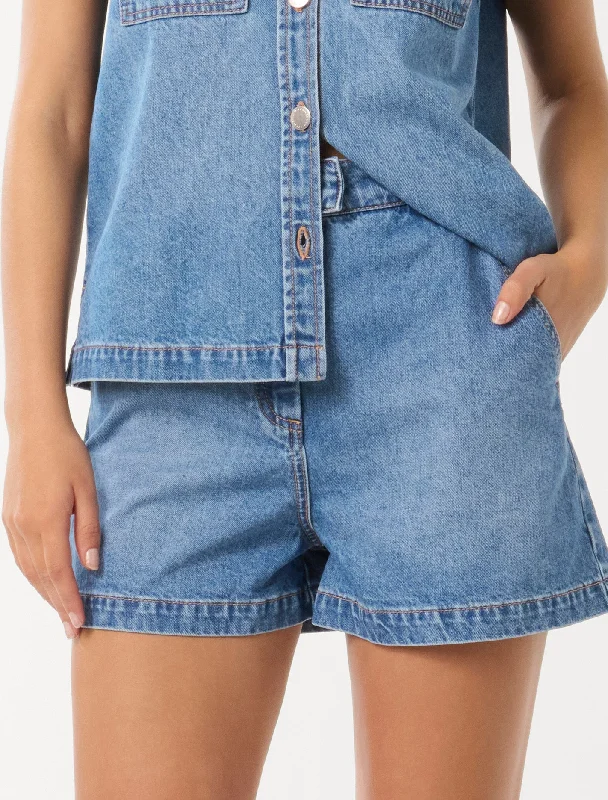 Maya Co-Ord Denim Shorts