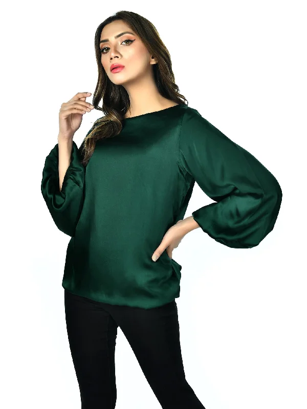 Green Silk Shirt