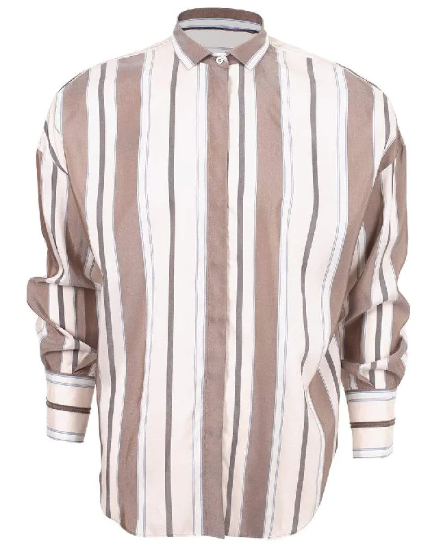 Striped Silk Blouse