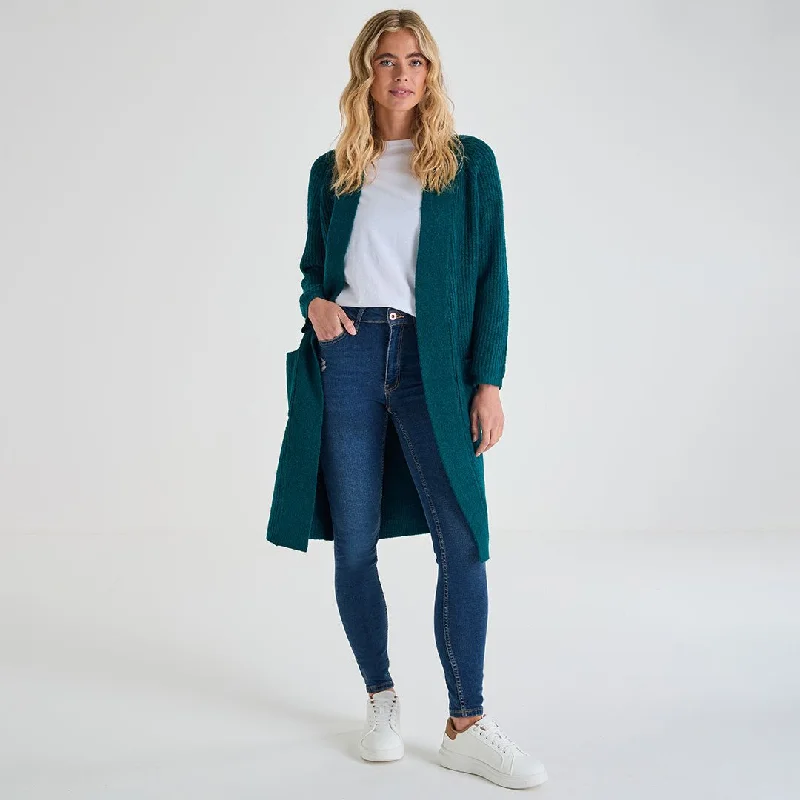 Ladies Longline Cardigan