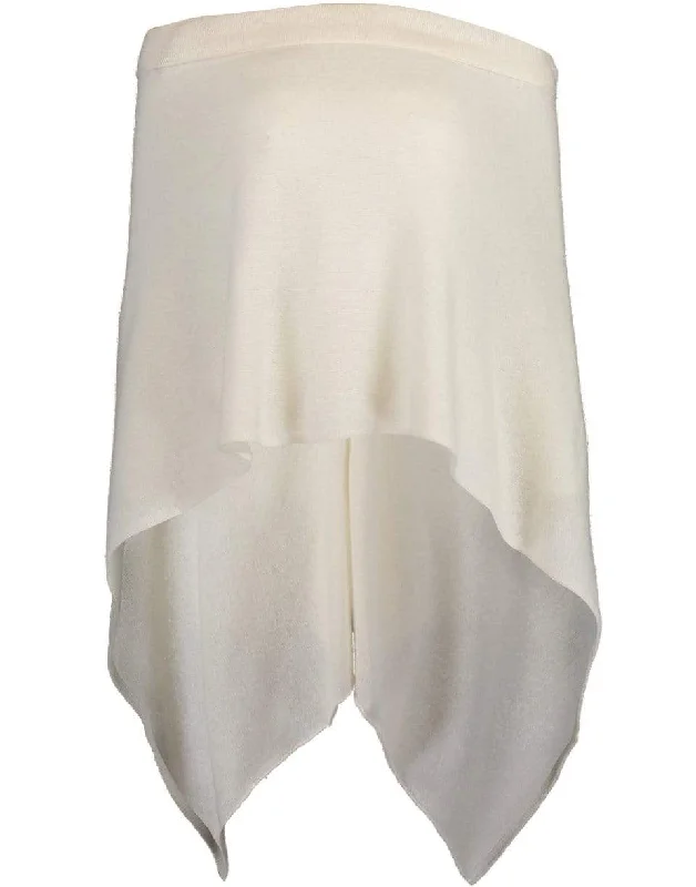 Ruana Poncho - White