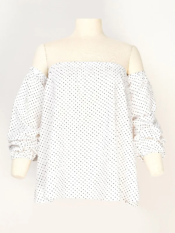 Polka Dot Off Shoulder Top