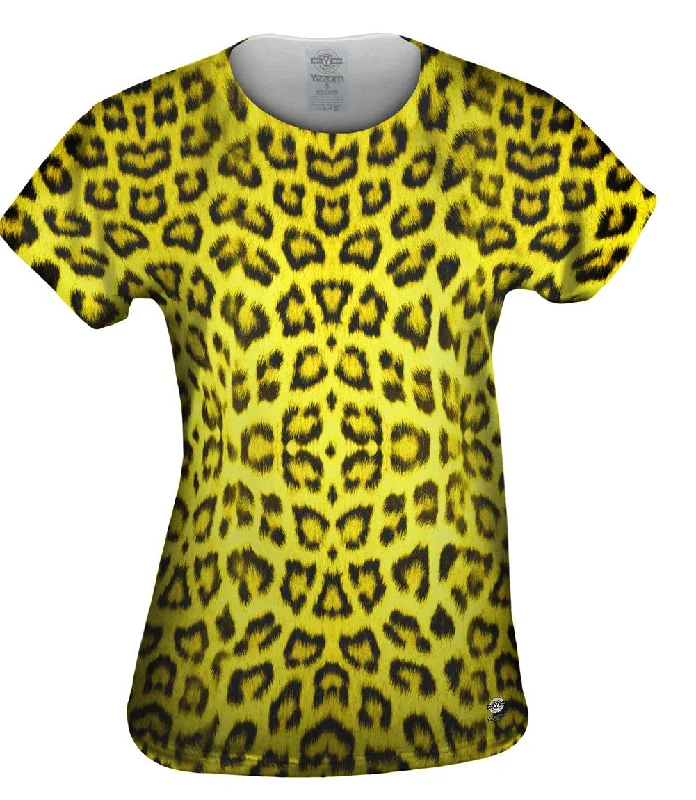 Neon Yellow Leopard Animal Skin