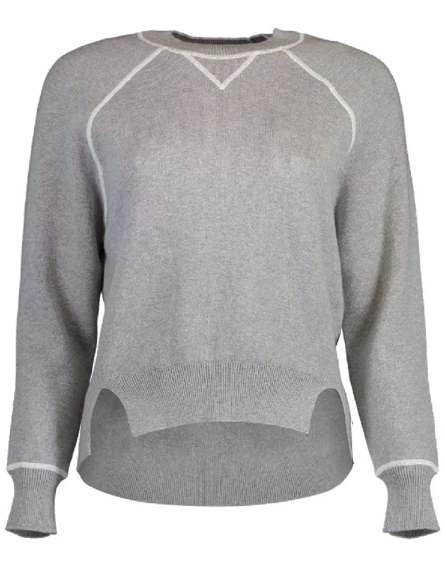 Gris Heather Double Knit Crewneck Sweater