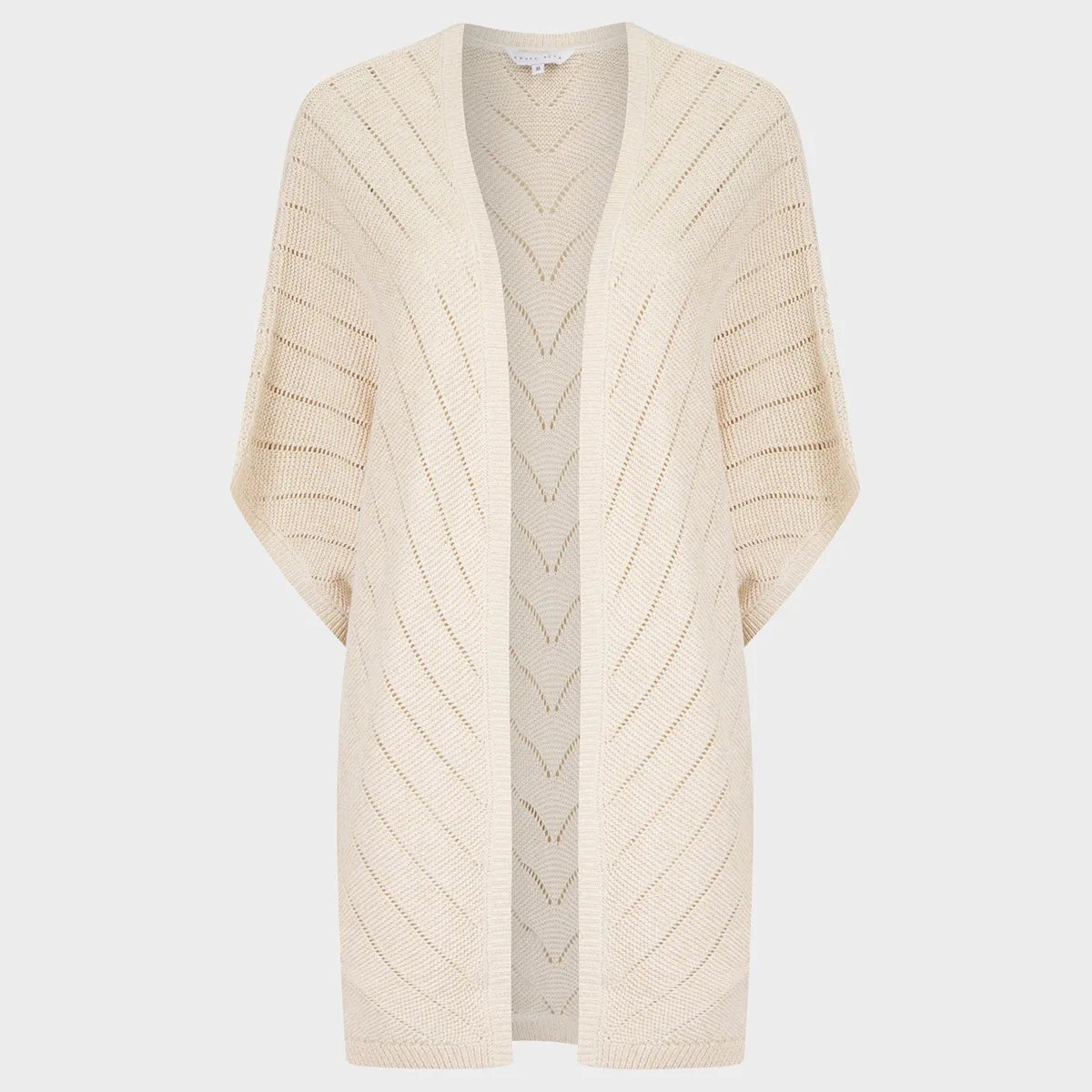 Ladies Textured Lurex Cardigan