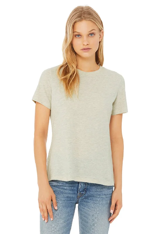 Bella + Canvas Womens CVC Short Sleeve Crewneck T-Shirt - Heather Prism Natural