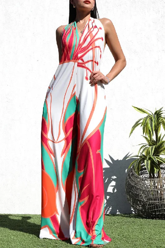 The Tropical Halter Jumpsuit