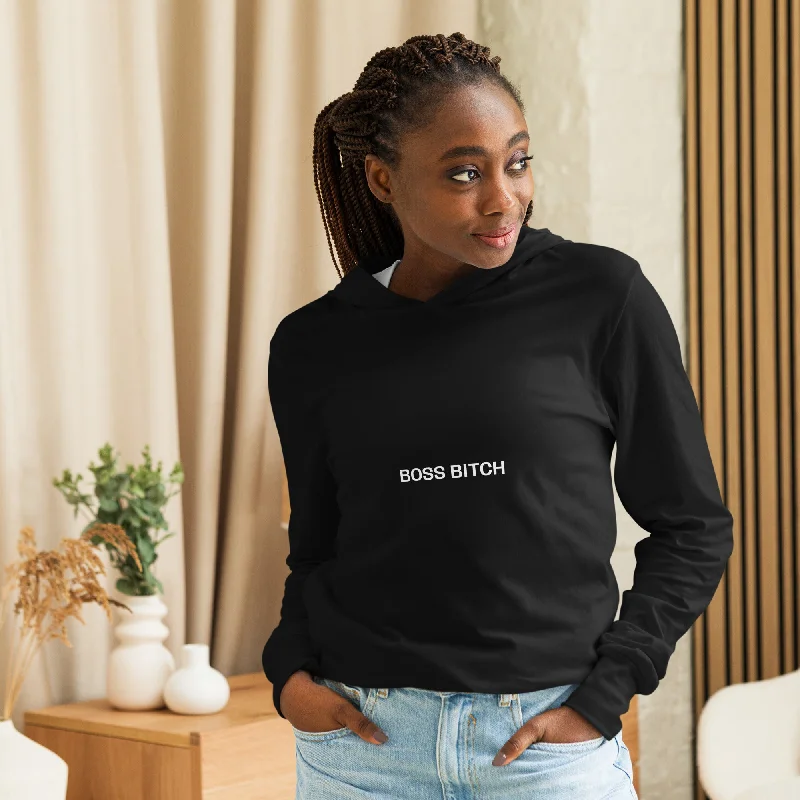 Boss Bitch Hooded Long Sleeve Tee