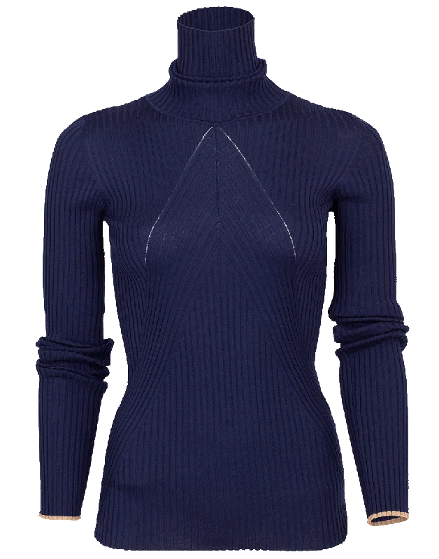 Slim Polo Neck Sweater