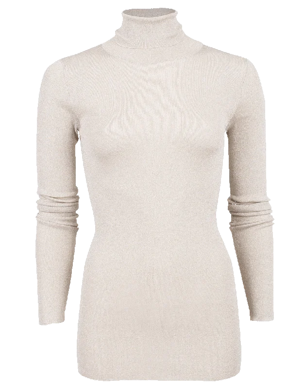 Lurex Turtleneck