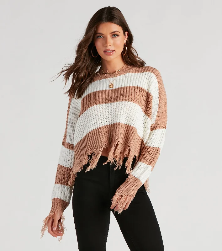 Cozy Mood Striped Knit Sweater