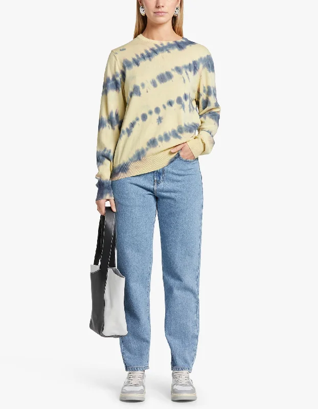 Audree Crew Neck 14788 - Tie Dye Yellow