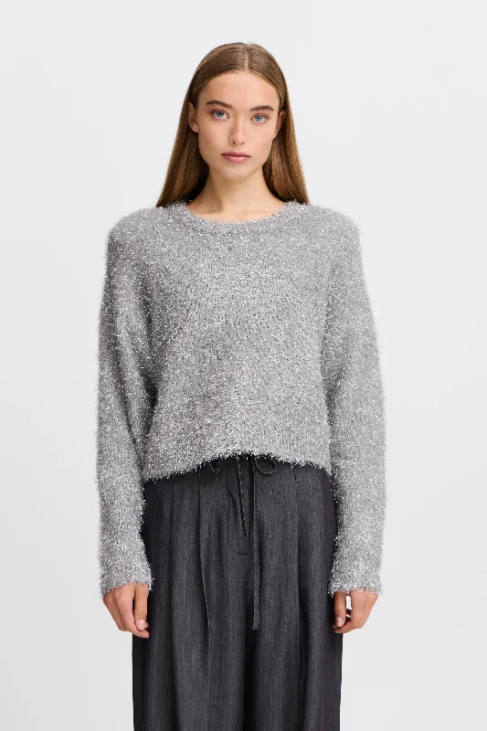 Lizzie Metallic Jumper (Silver)