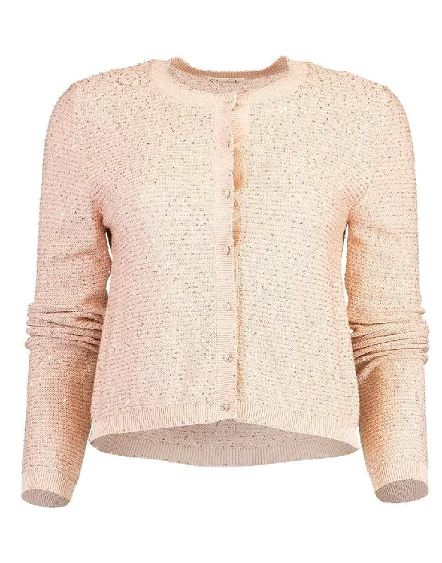 Paillette Crop Cardigan