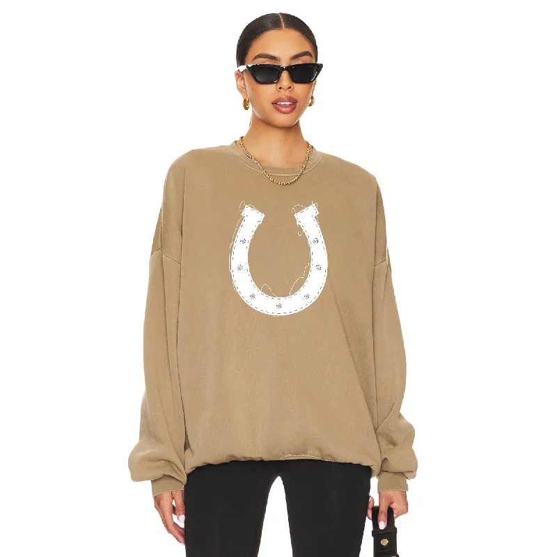 Horseshoe Patchwork - Jump Jumper - Camel Gold