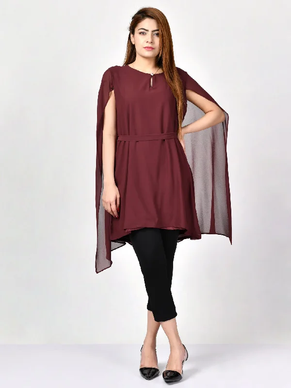 Belt Chiffon Dress