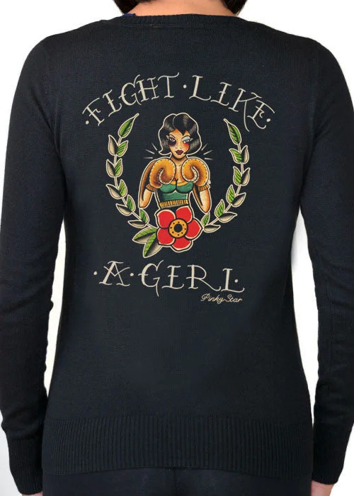 Fight Like A Girl Cardigan