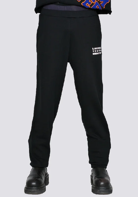 LIBERAL YOUTH MINISTRY LYM03P008 UNISEX SWEATPANTS BLACK