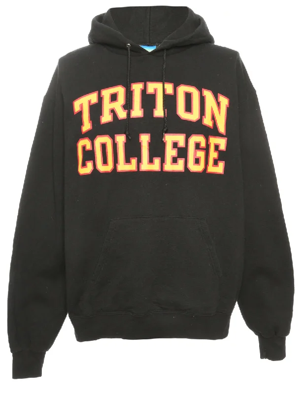 Triton College Champion Printed Hoodie - L