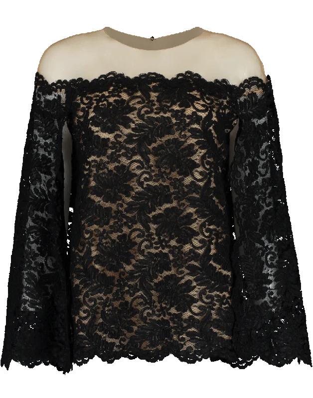 Lace Cape Blouse