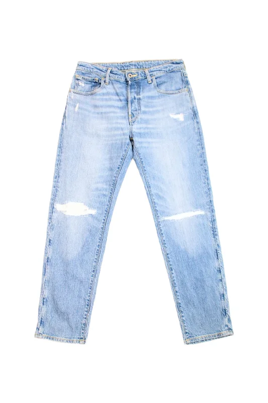 Candiani Denim - Distressed Light Wash Denim