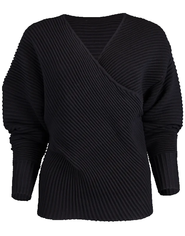 Drape Front Sweater