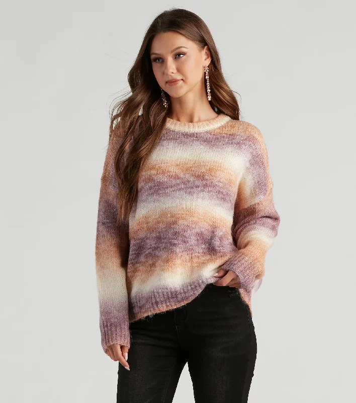 Caught In Color Ombre Knit Sweater