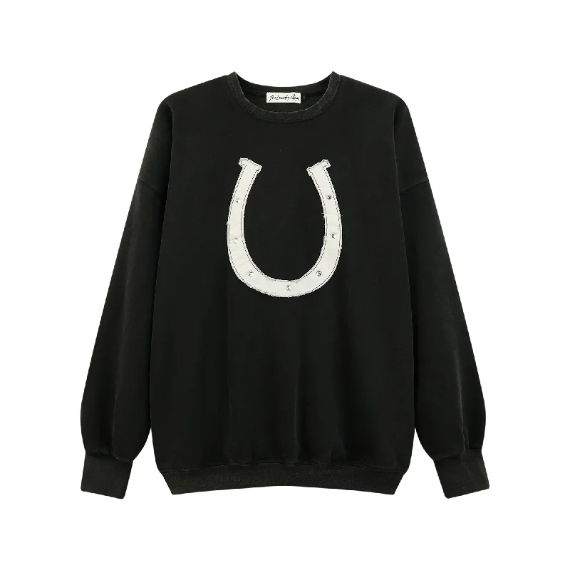 Horseshoe Patchwork - Jump Jumper - Black