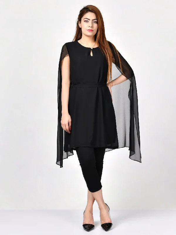 Belt Chiffon Dress